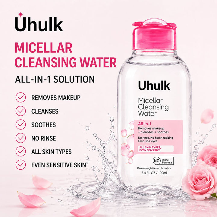 Uhulk Rose Micellar Cleansing Water