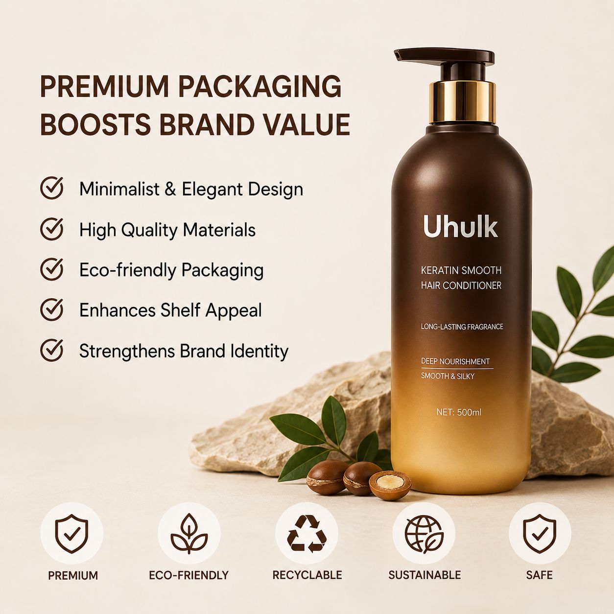 Uhulk Keratin Smooth Hair Conditioner