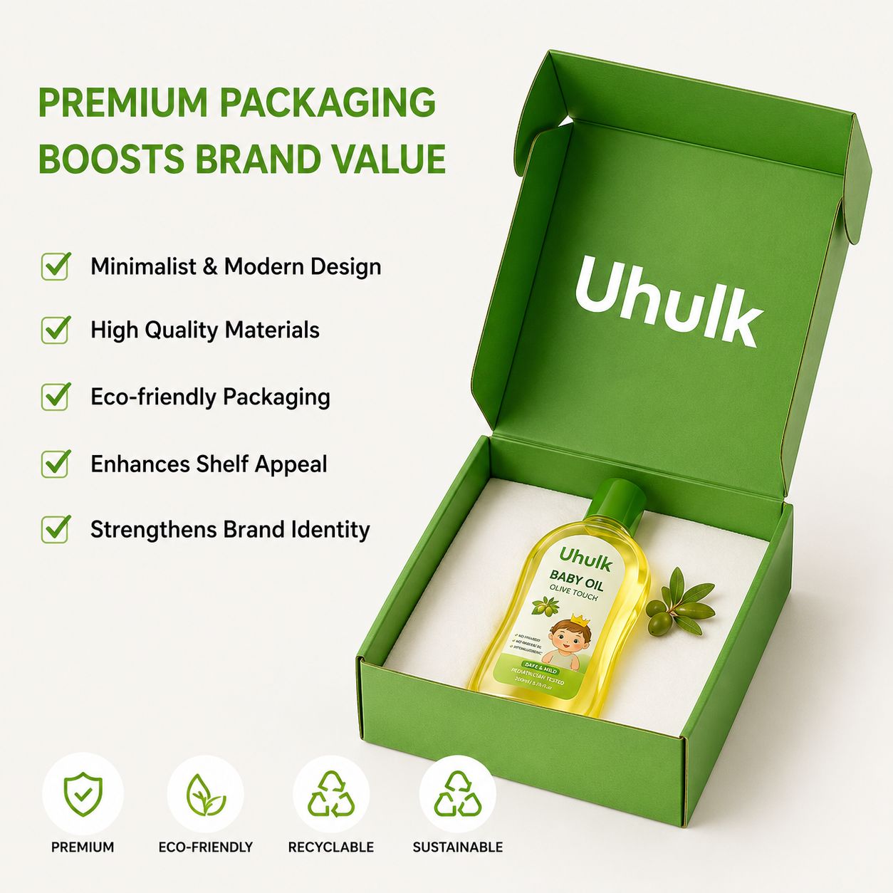 Uhulk Olive Touch Baby Oil