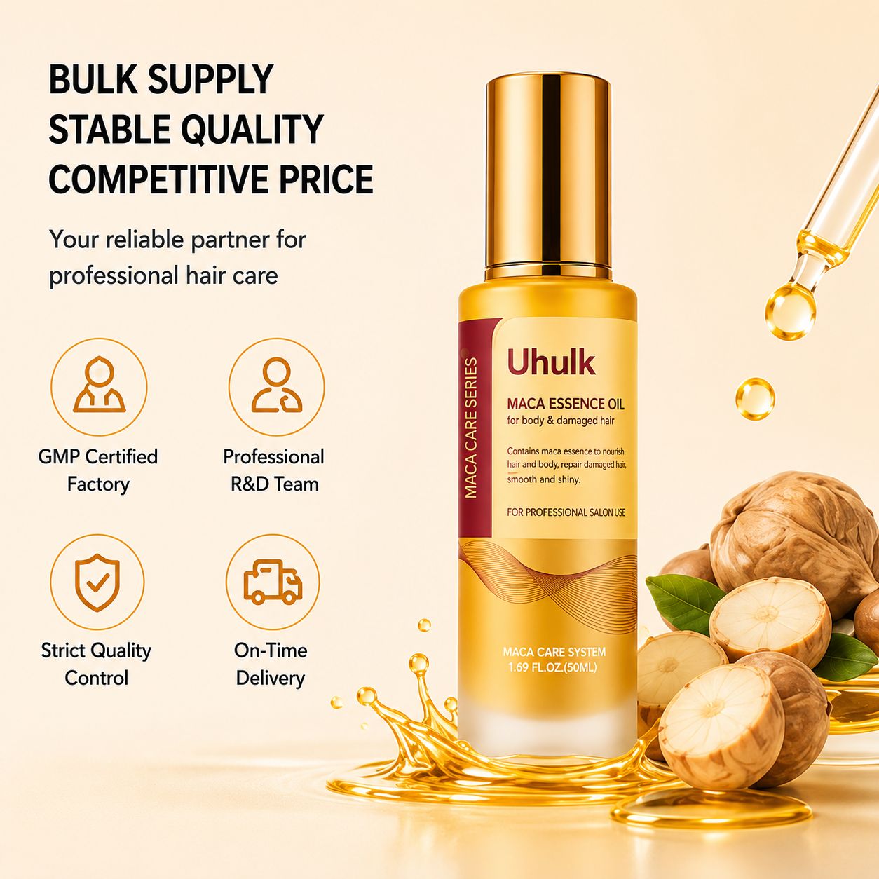 Uhulk Maca Strength Hair Oil
