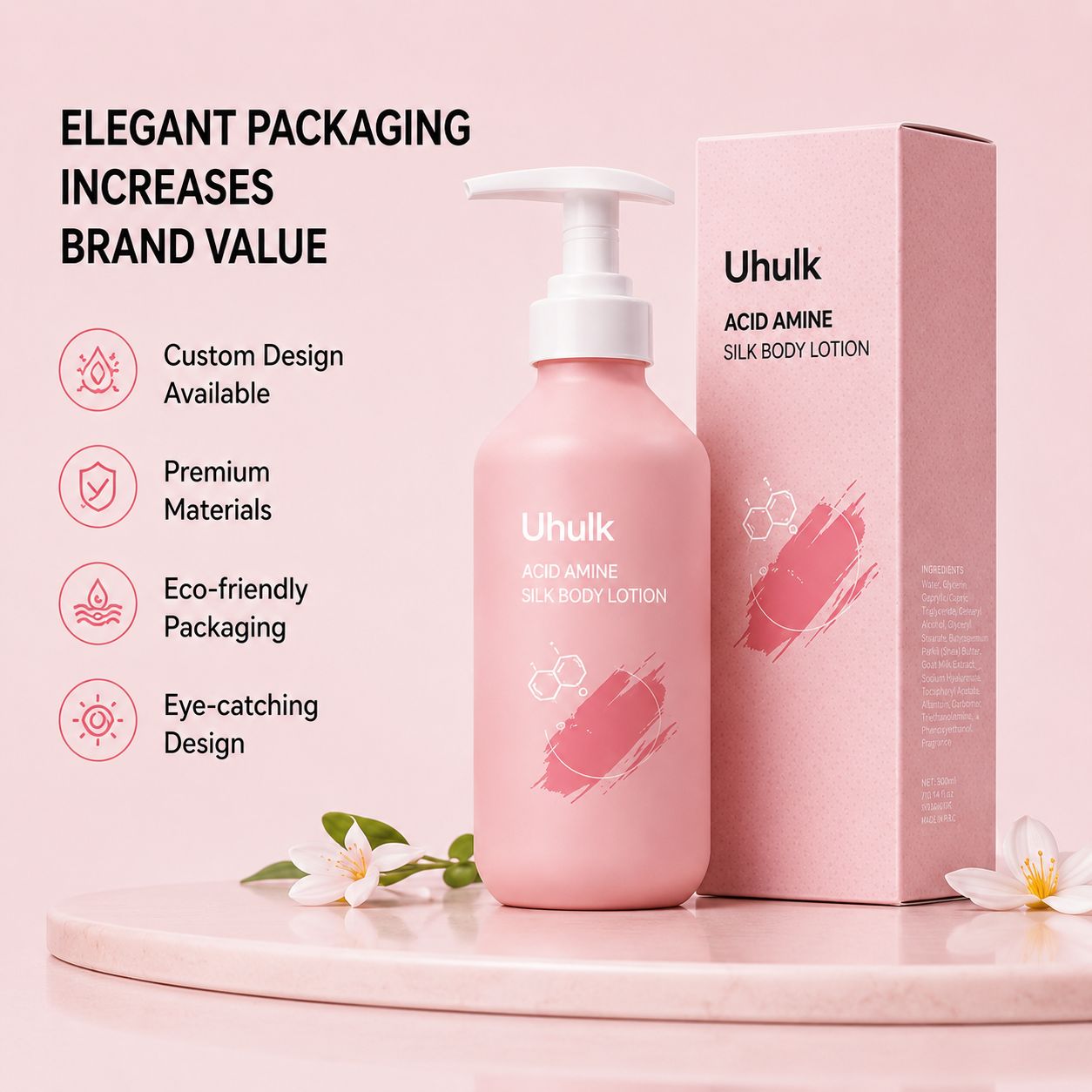 Uhulk Acid Amine Silky Body Lotion