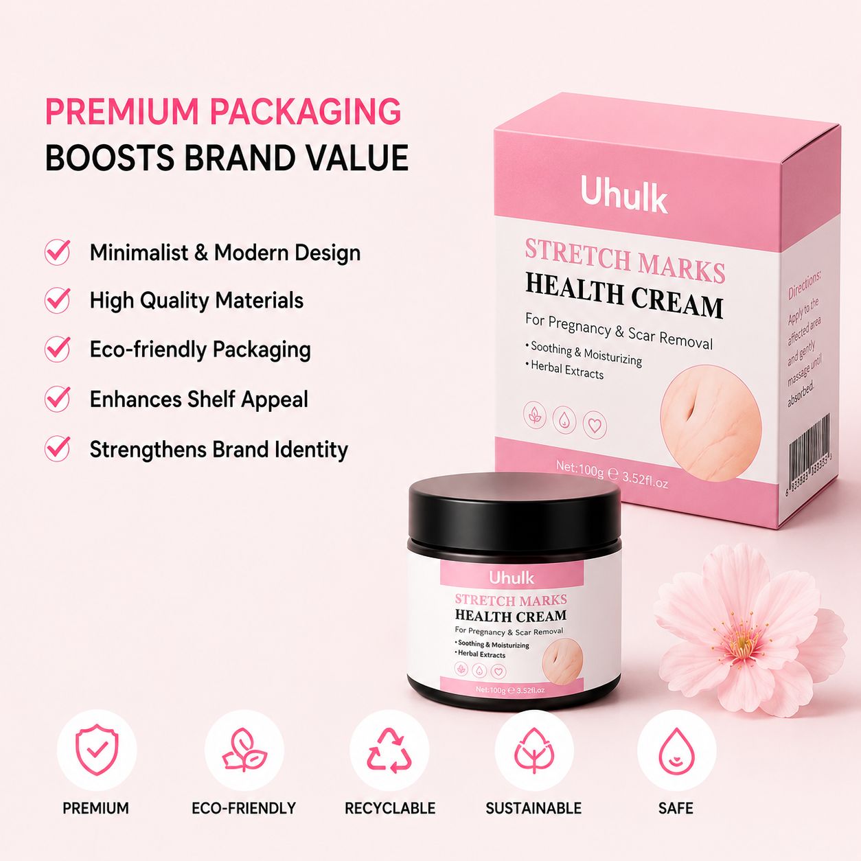 Uhulk Scar Repair Stretch Mark Cream