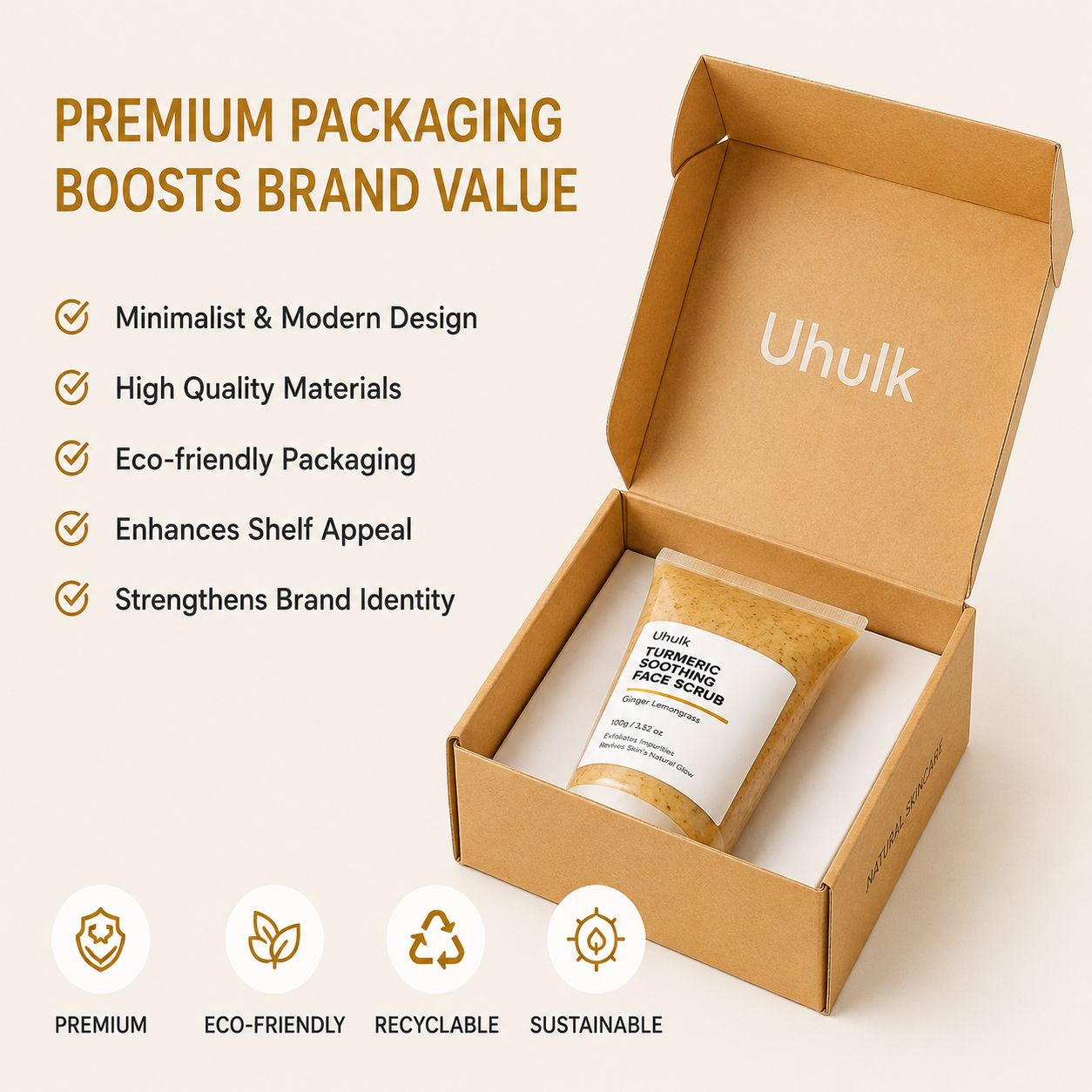 Uhulk Turmeric Soothing Face Scrub
