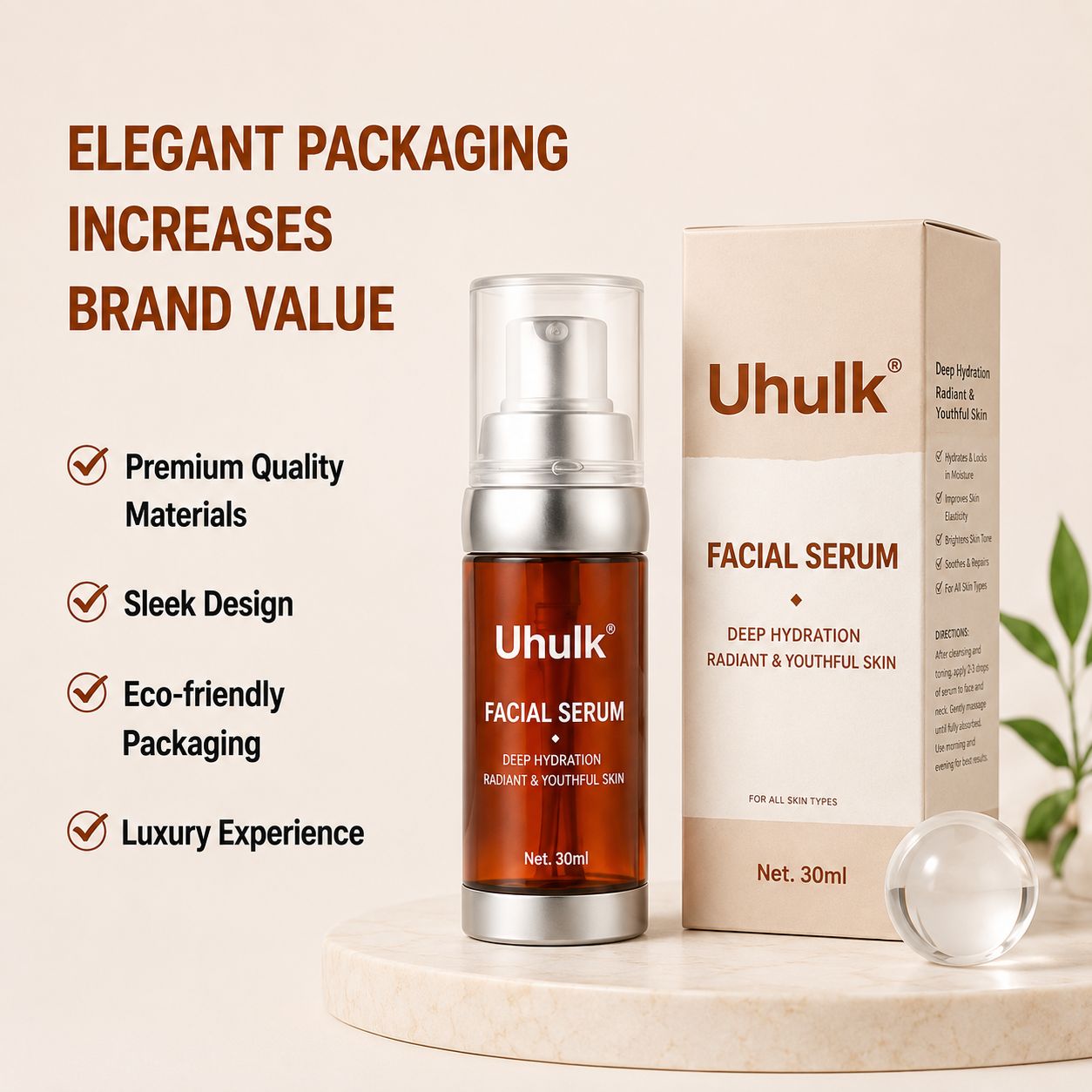 Uhulk Retinol Renewal Facial Serum