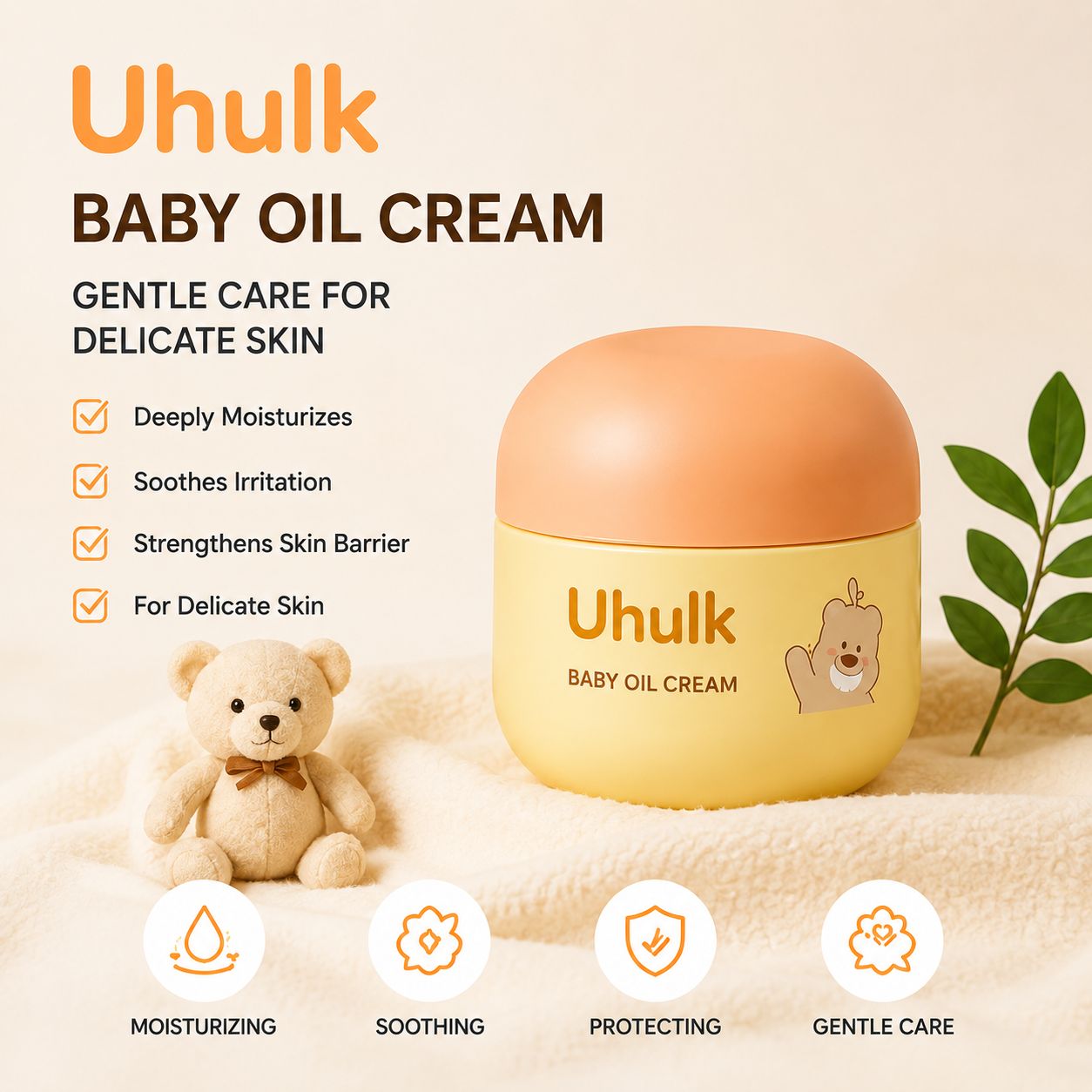 Uhulk Honey Moisture Baby Oil