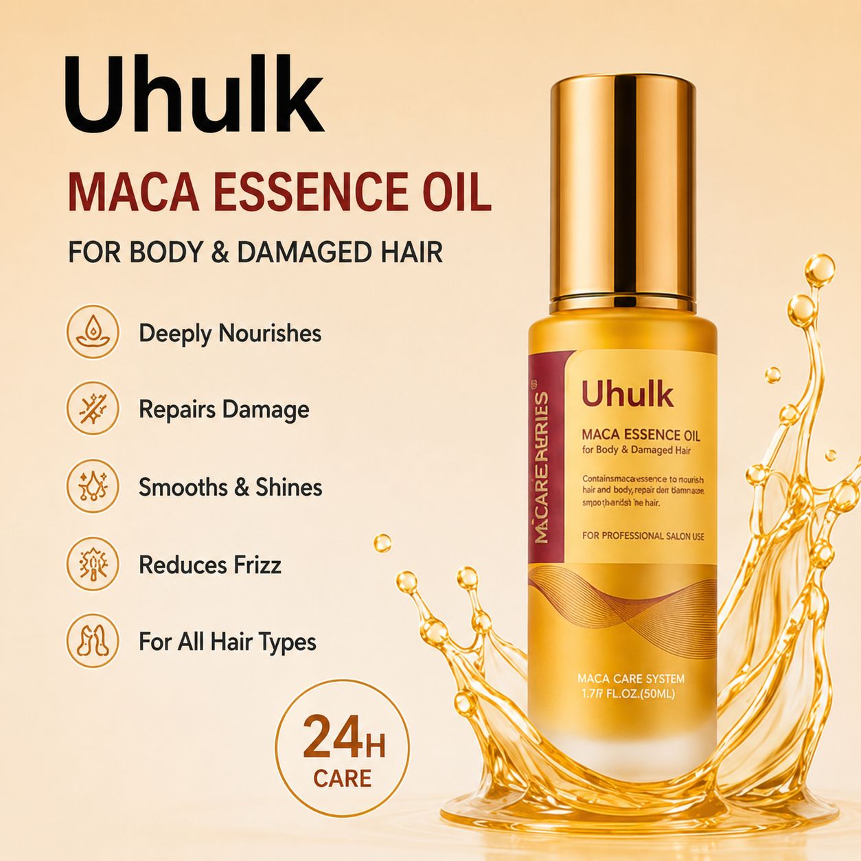 Uhulk Maca Strength Hair Oil