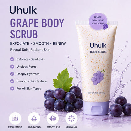 Uhulk Grape Brightening Body Scrub
