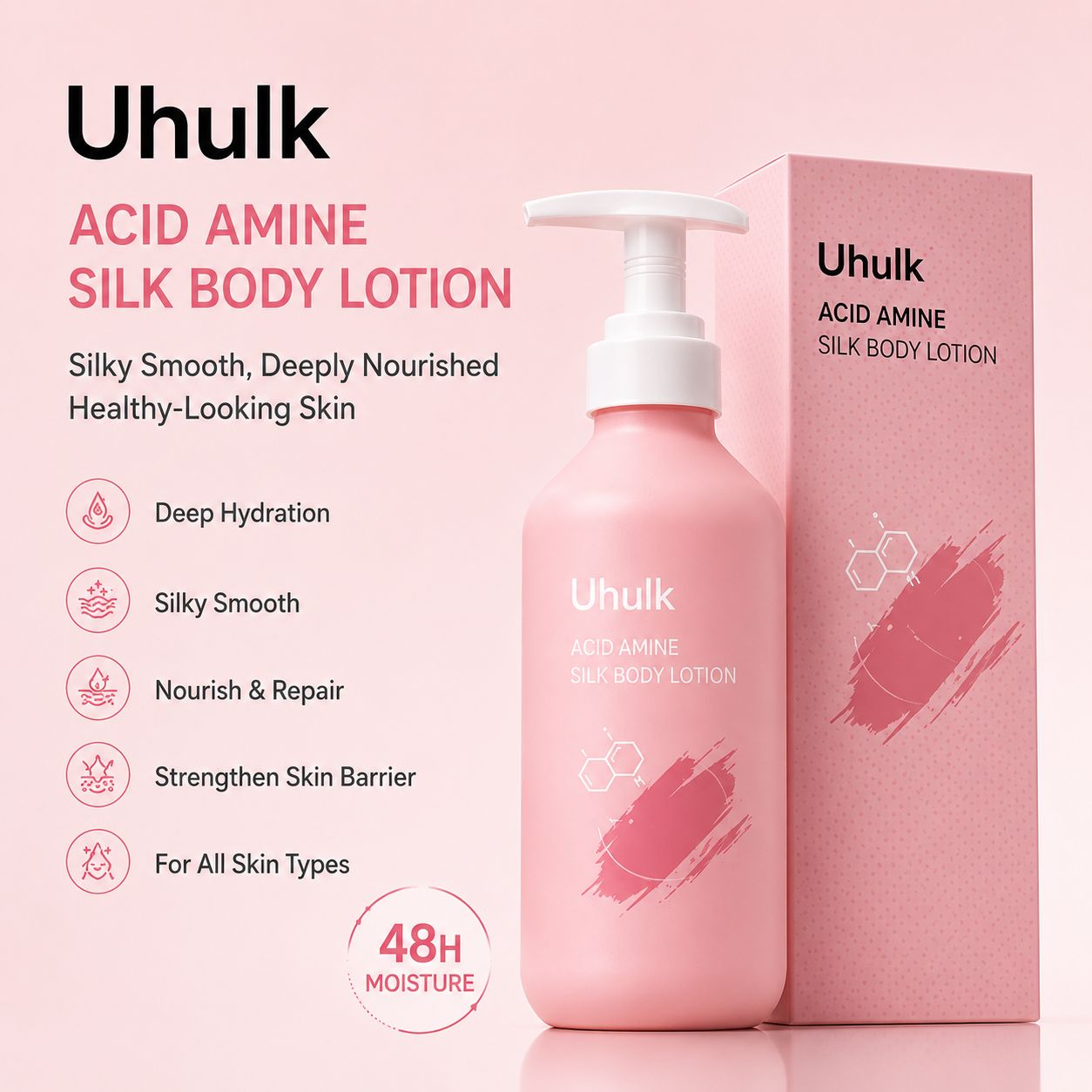 Uhulk Acid Amine Silky Body Lotion