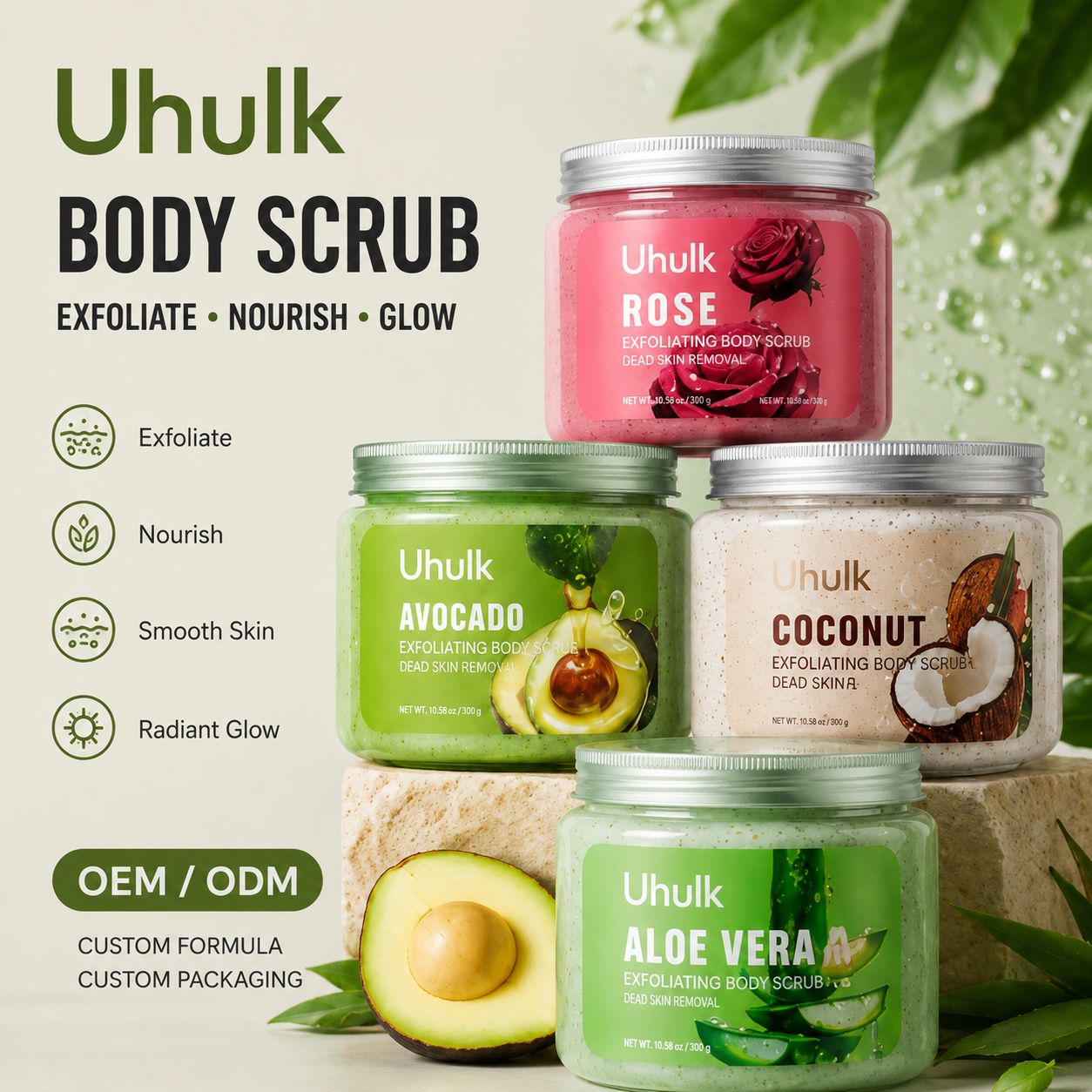 Uhulk Coconut Exfoliating Body Scrub