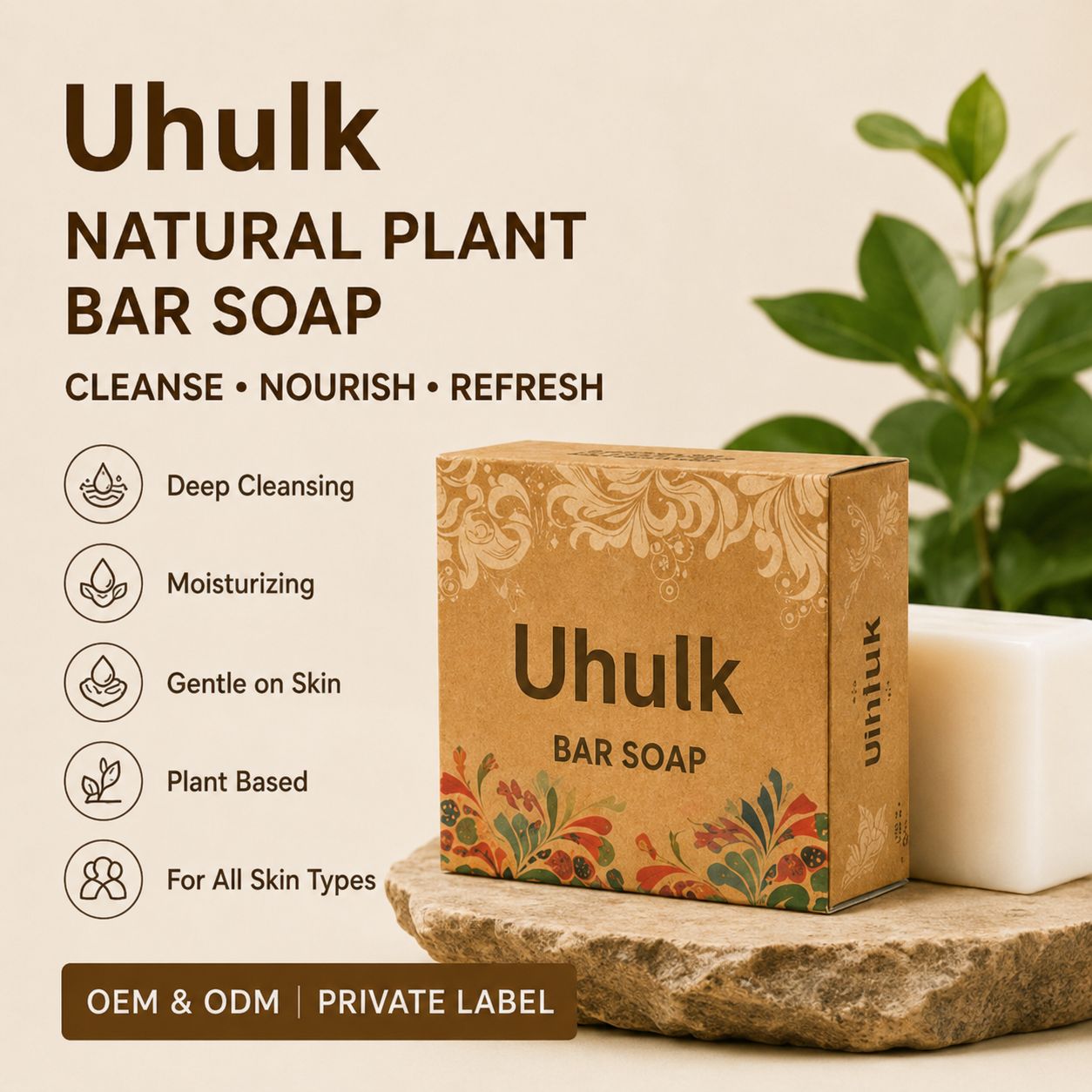 Uhulk Botanical Moisturizing Bar Soap