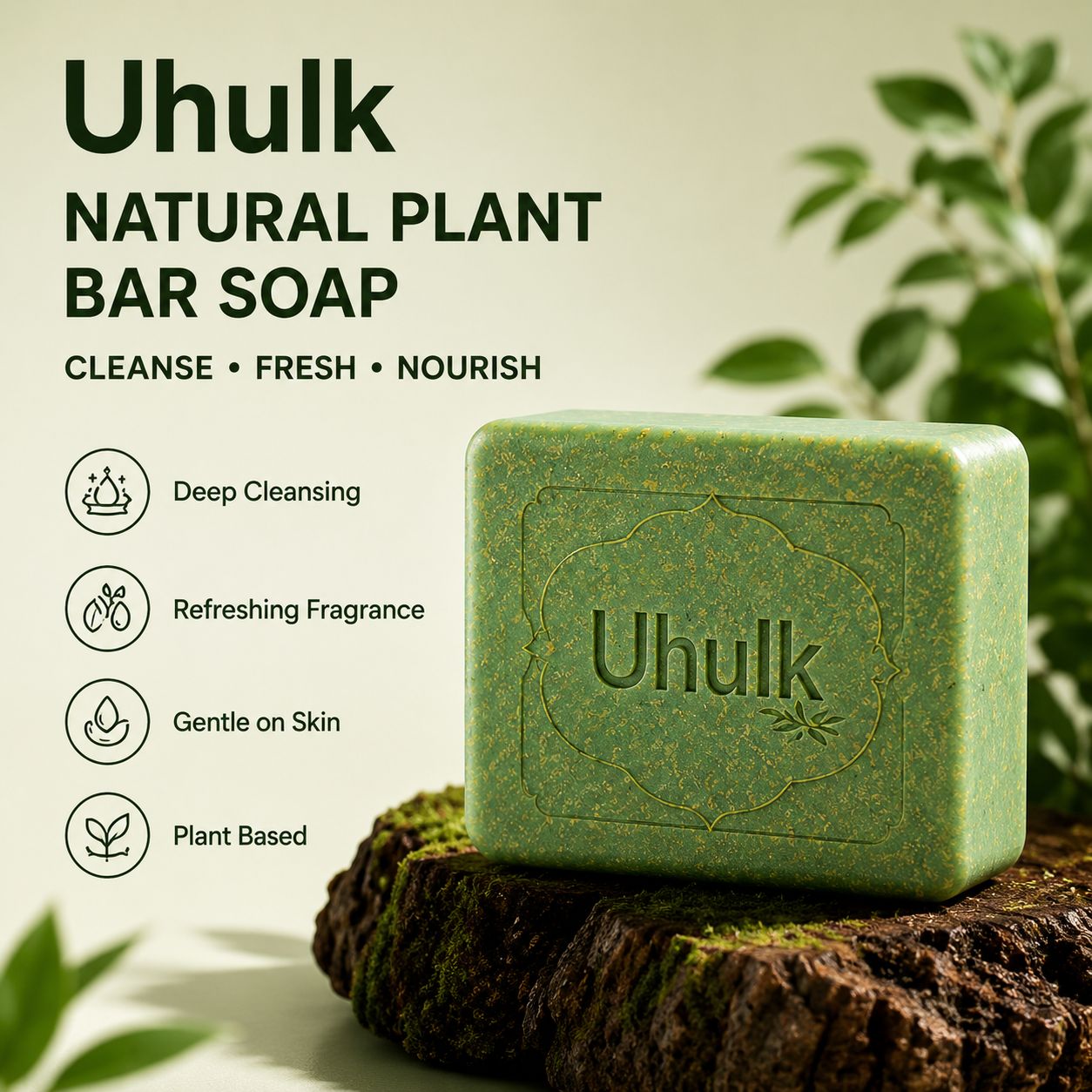 Uhulk Mugwort Herbal Bar Soap