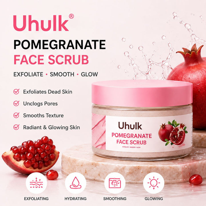 Uhulk Pomegranate Glow Face Scrub