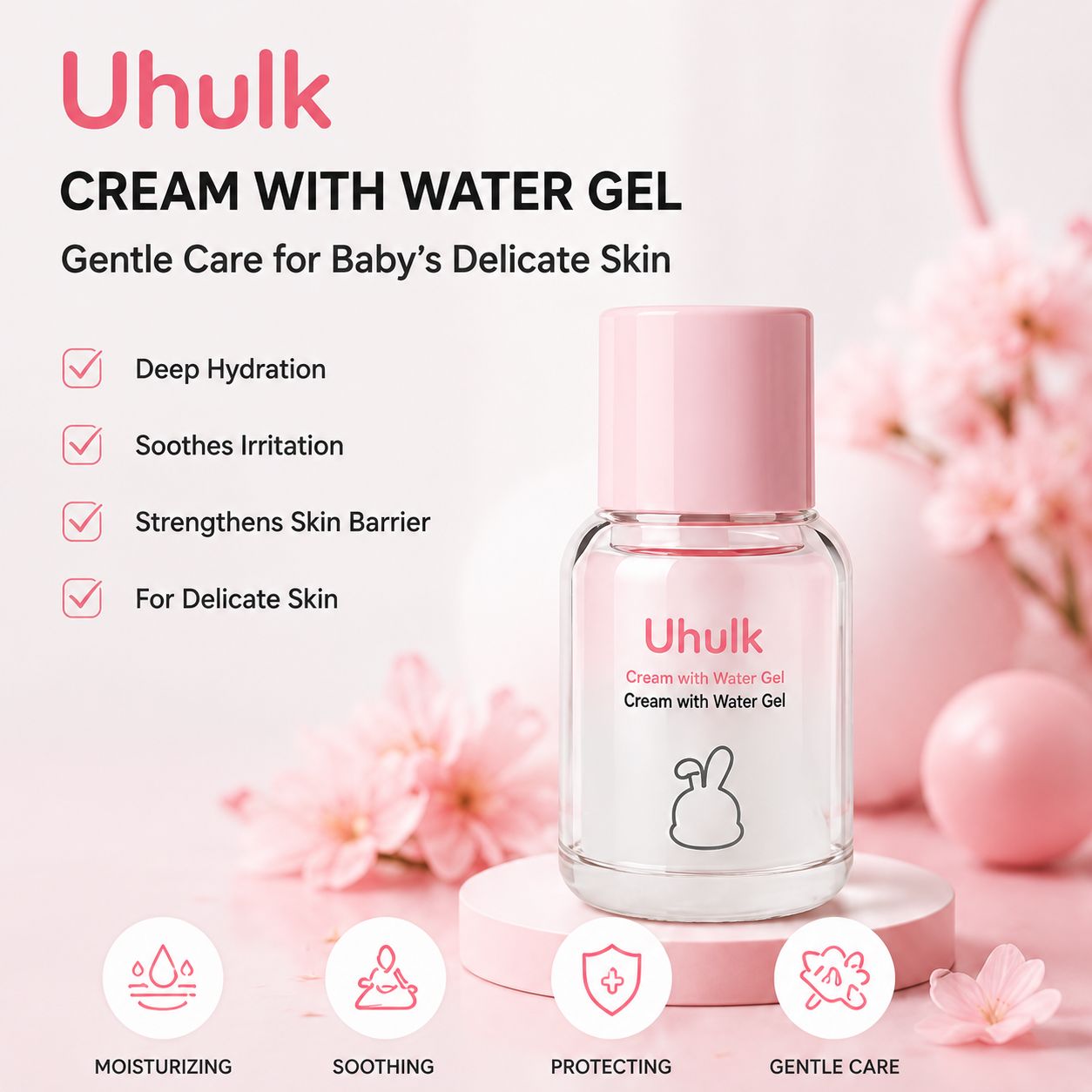 Uhulk Water Gel Hydrating Baby Cream