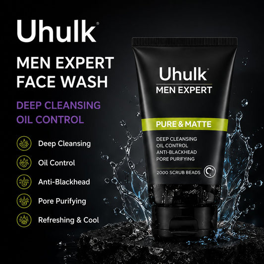 Uhulk Men Charcoal Purifying Face Wash