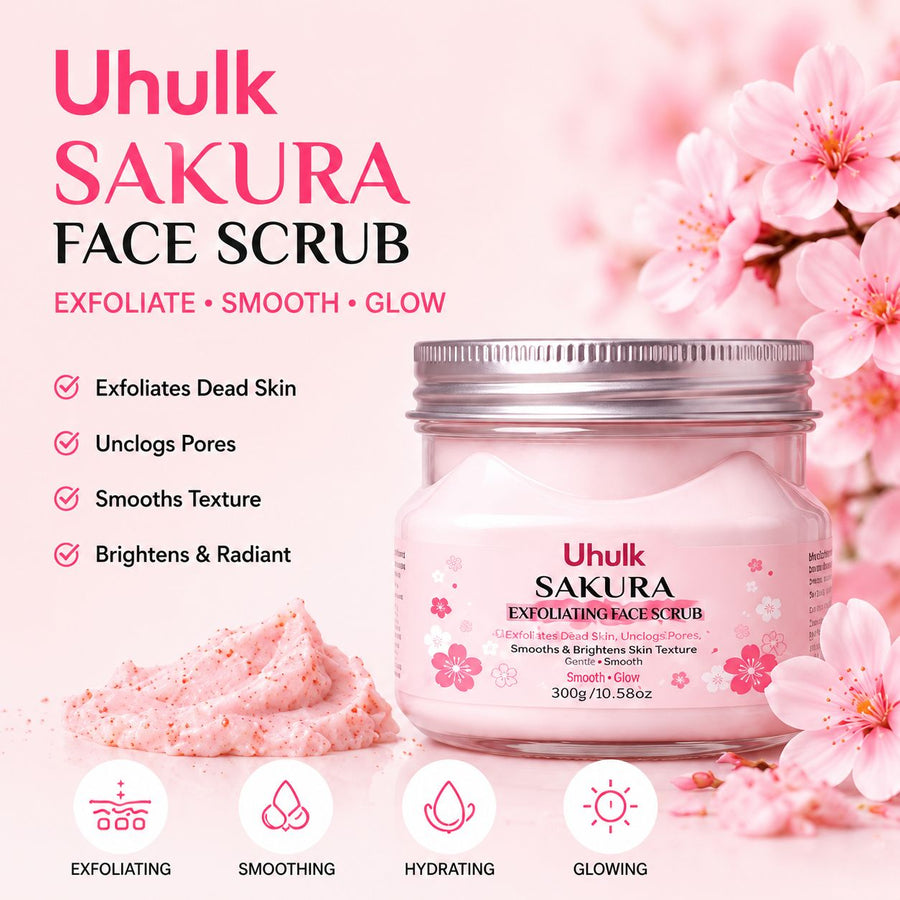 Uhulk Sakura Radiance Face Scrub