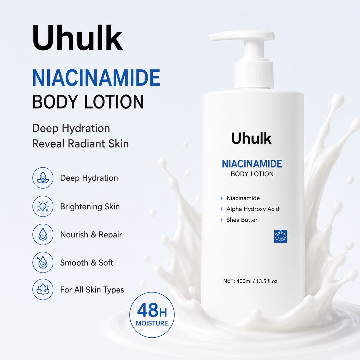 Uhulk Niacinamide Brightening Body Lotion