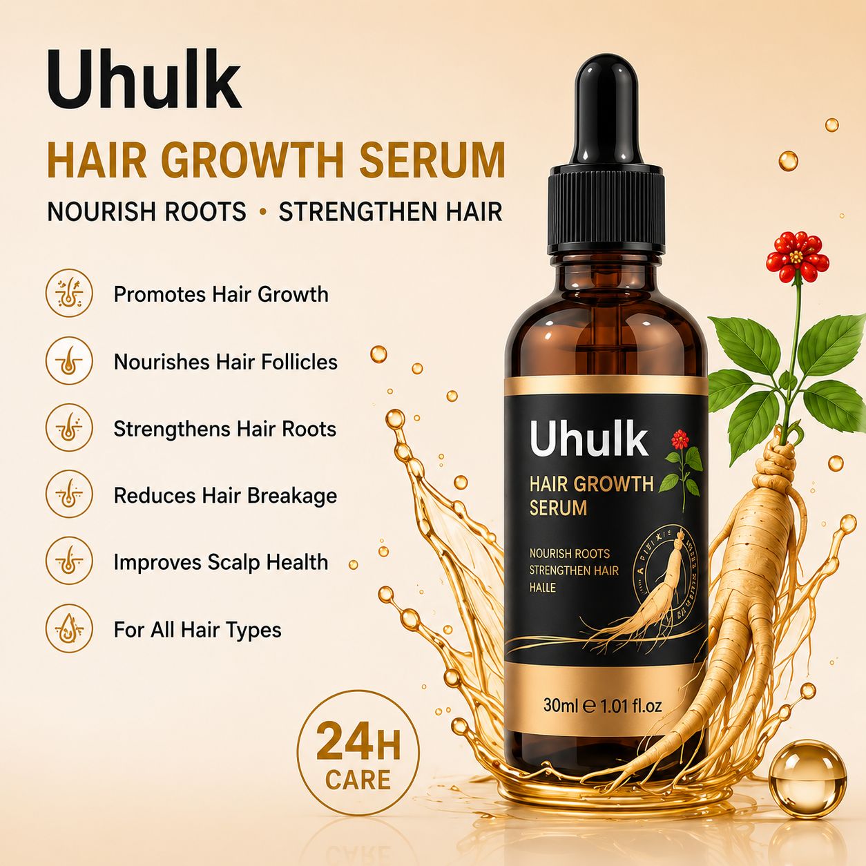 Uhulk Botanical Hair Growth Serum
