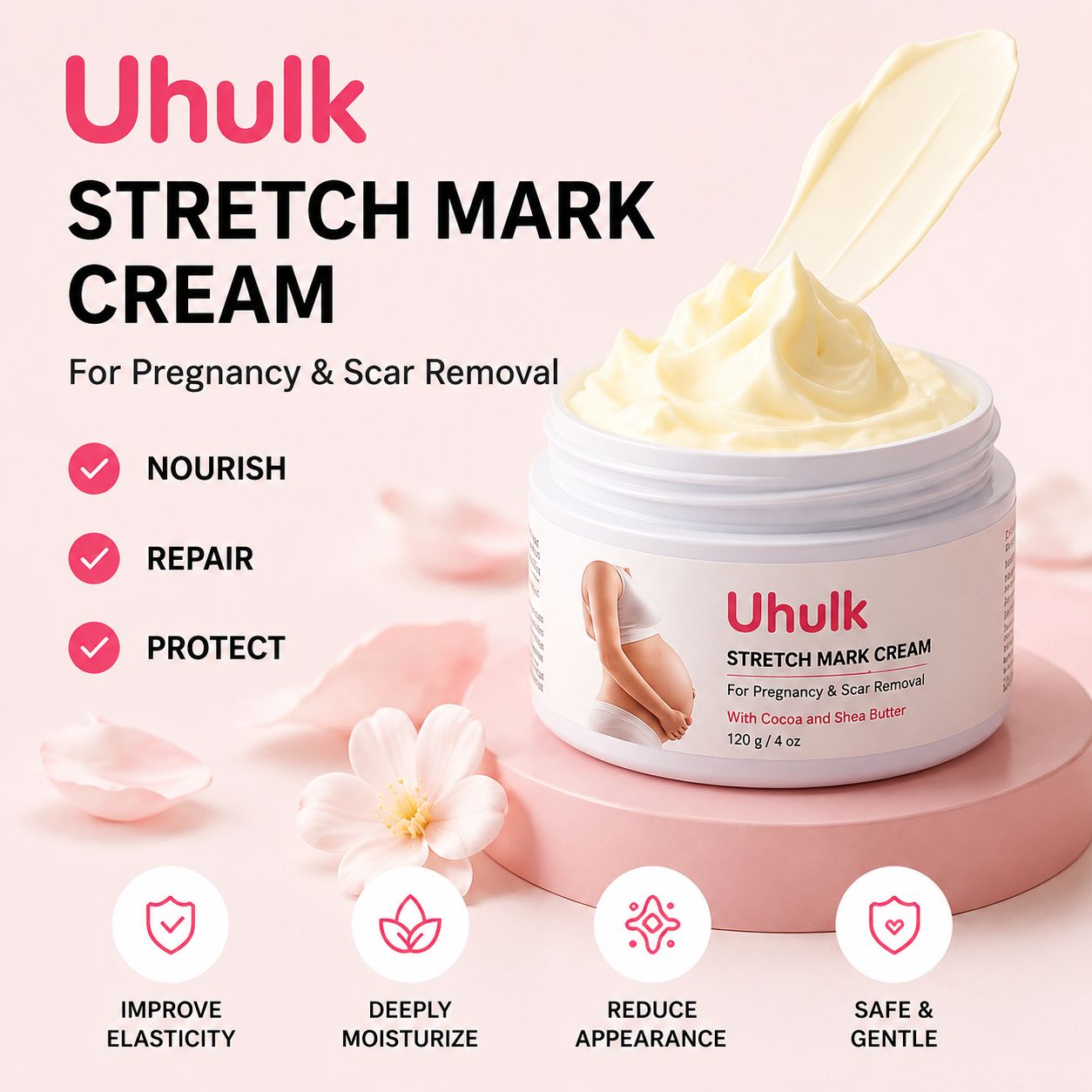 Uhulk Shea Butter Stretch Mark Cream