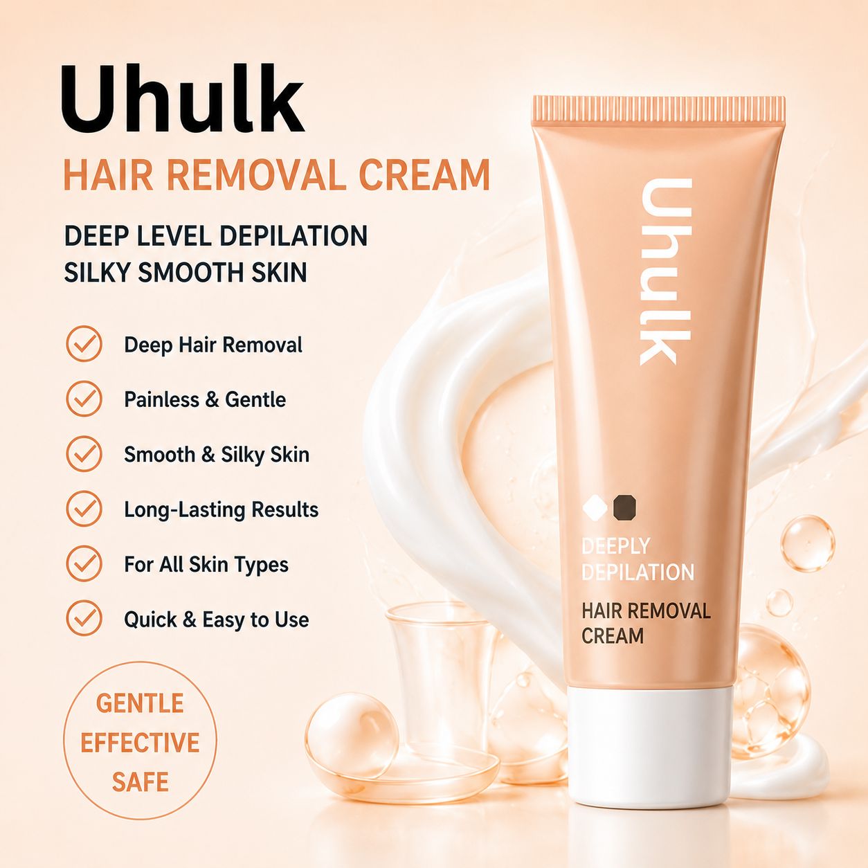 Uhulk Deep Depilation Hair Removal Cream