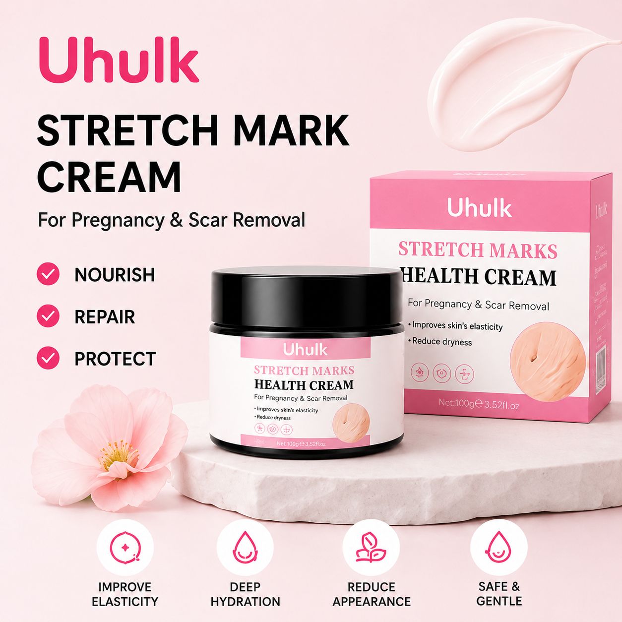 Uhulk Scar Repair Stretch Mark Cream