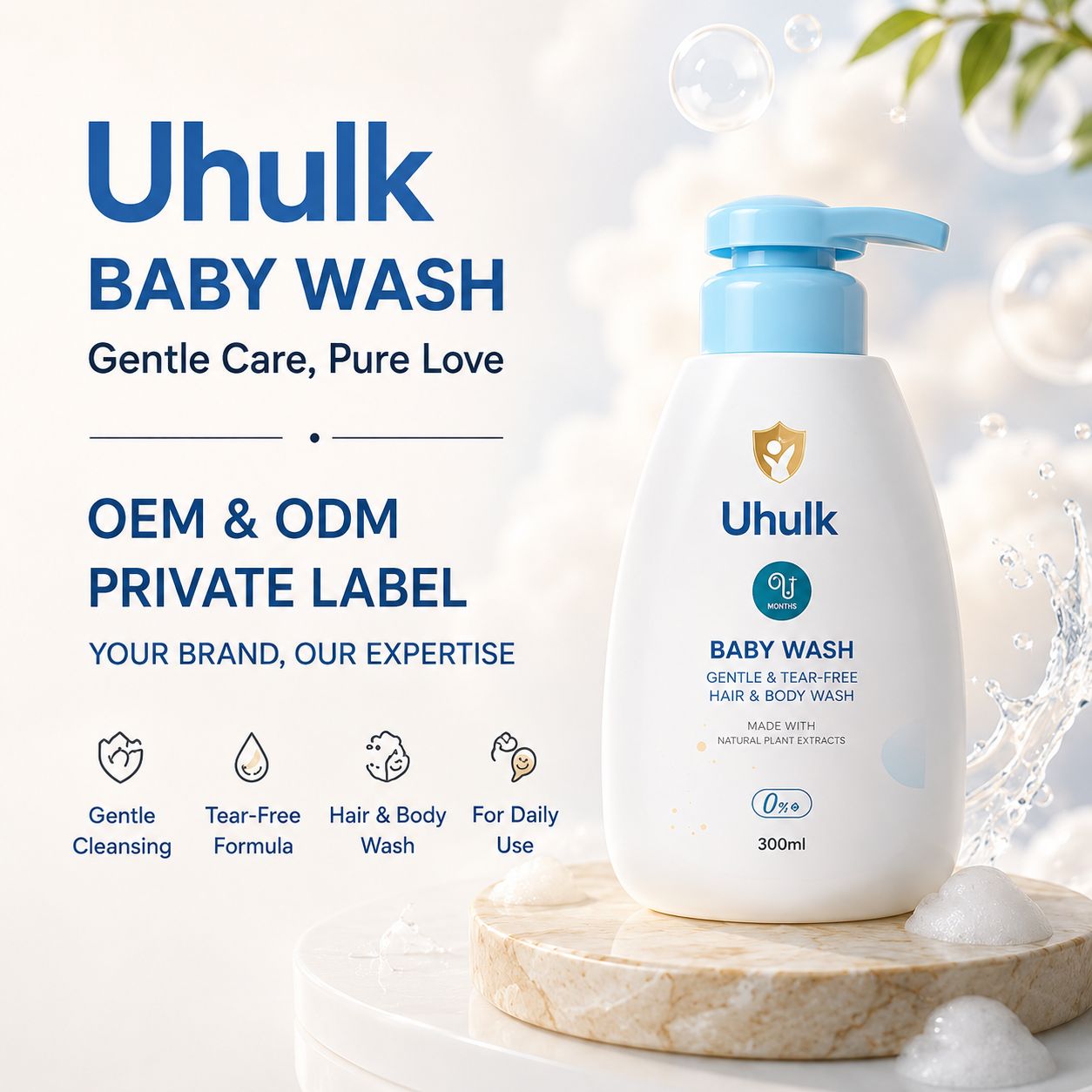 Uhulk Tear-Free Baby Wash