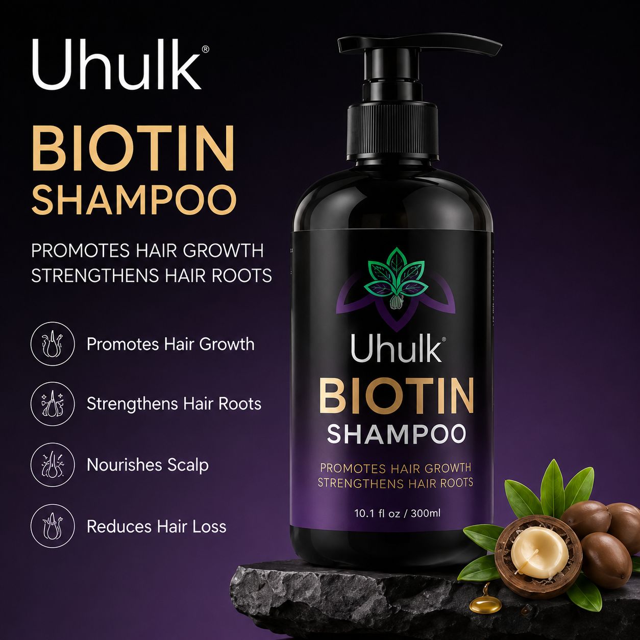 Uhulk Biotin Hair Growth Strength Shampoo