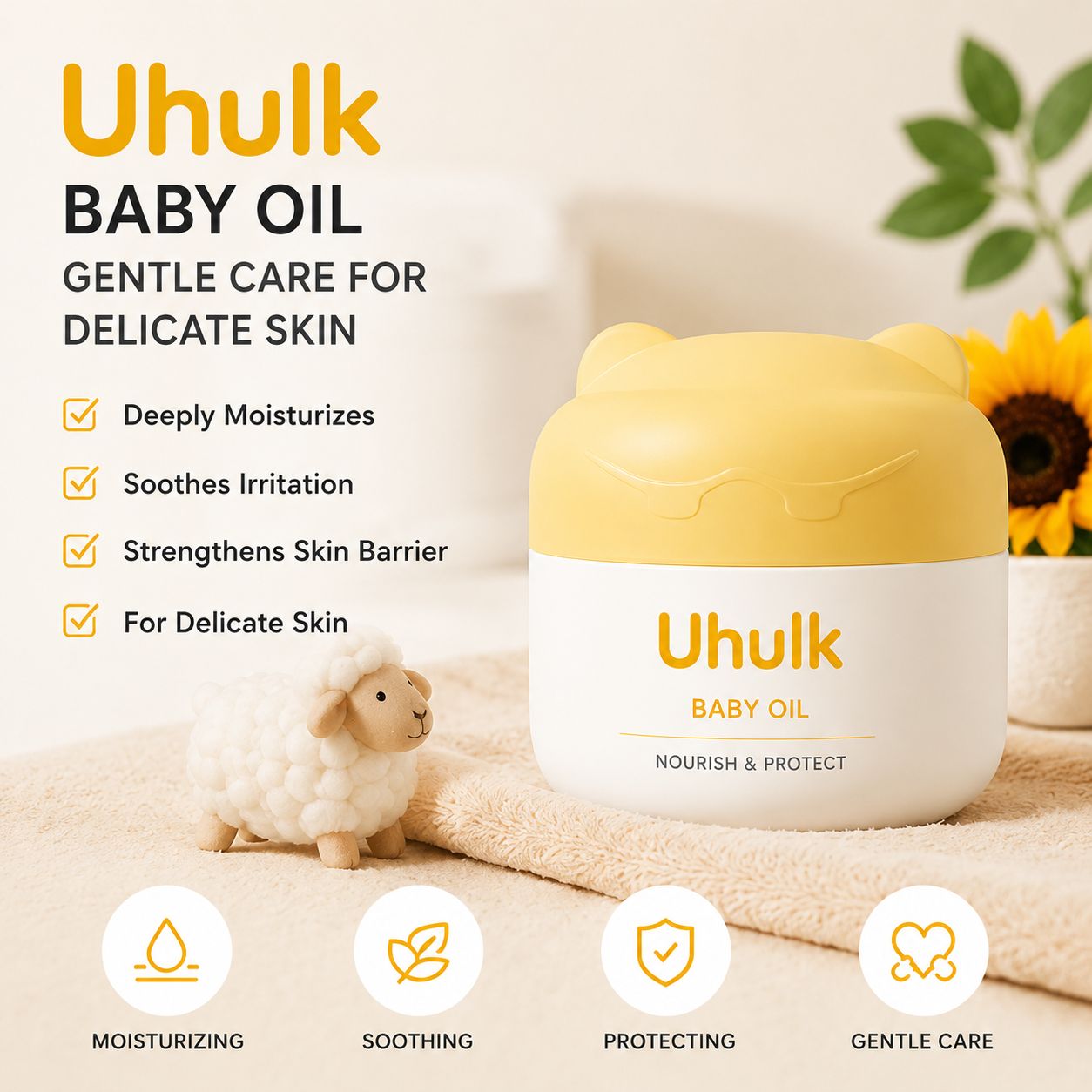 Uhulk Sheep Care Baby Oil