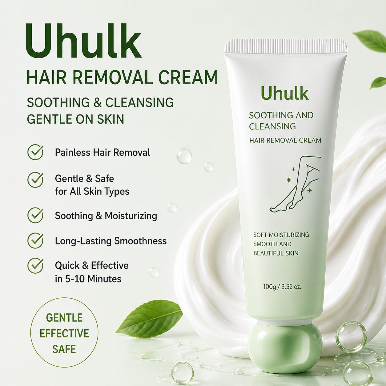 Uhulk Soothing Hair Removal Cream