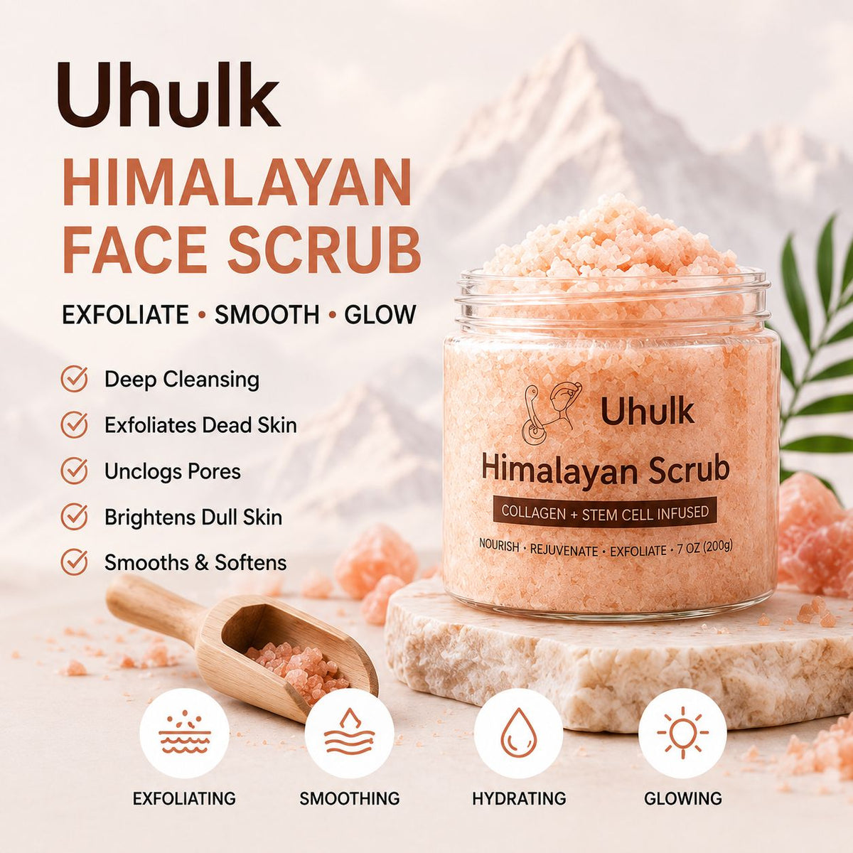 Uhulk Himalayan Renewing Face Scrub