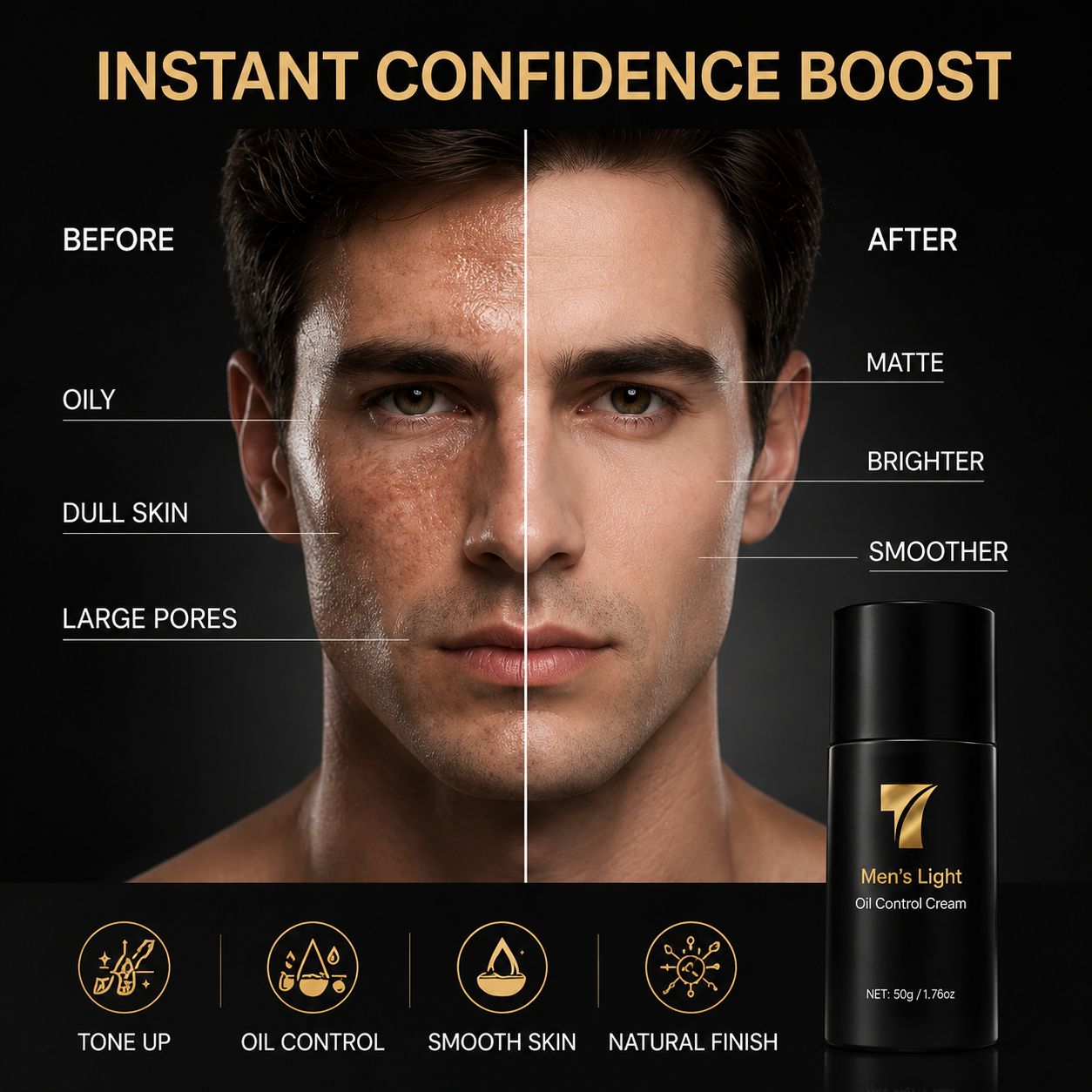 Uhulk Men Oil Control Tone-Up Cream
