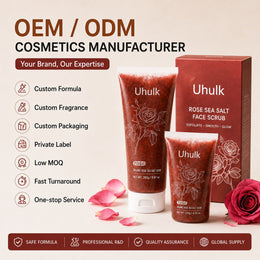 Uhulk Rose Sea Salt Exfoliating Face Scrub