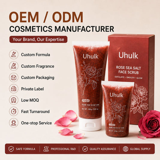 Uhulk Rose Sea Salt Exfoliating Face Scrub