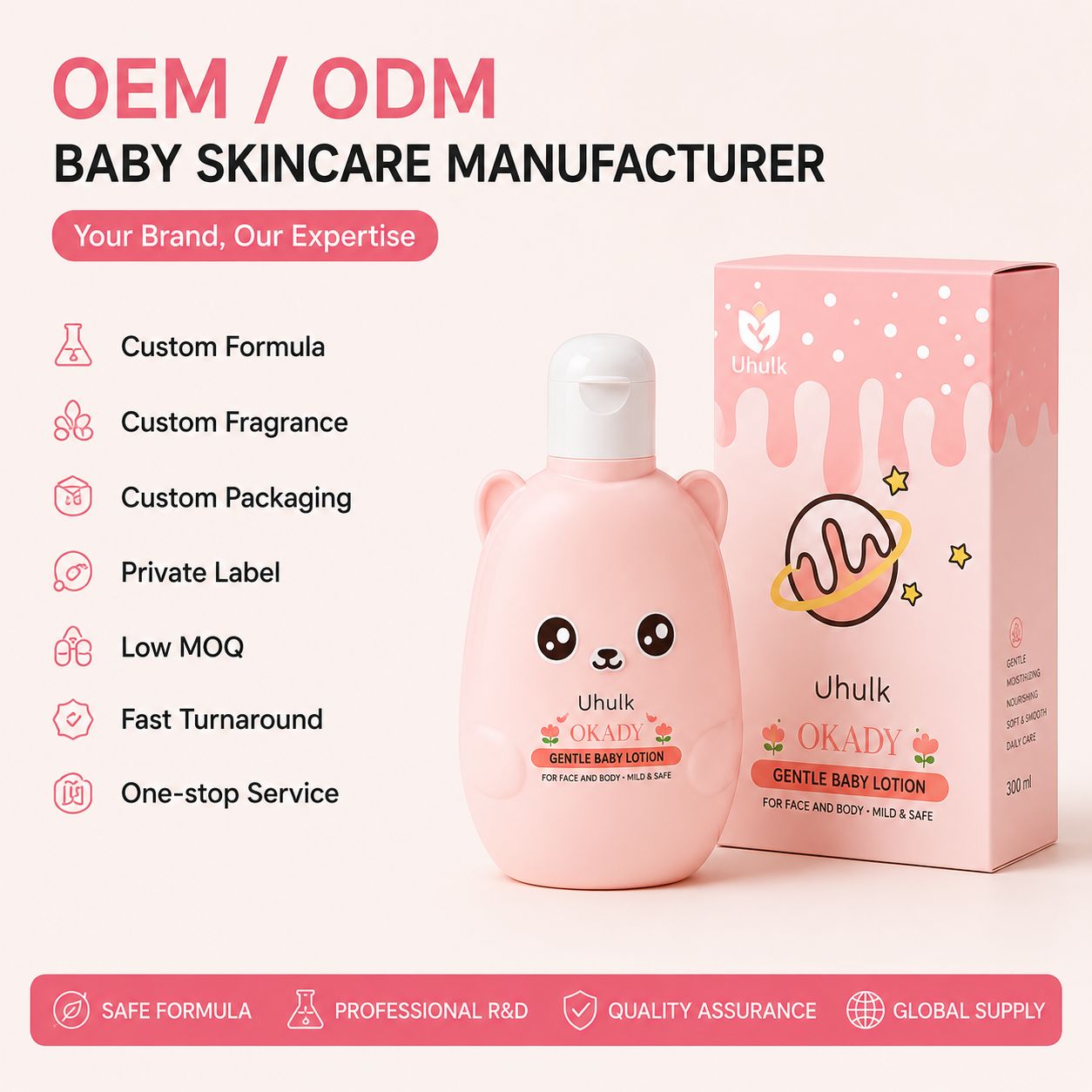 Uhulk Soft Bear Baby Lotion