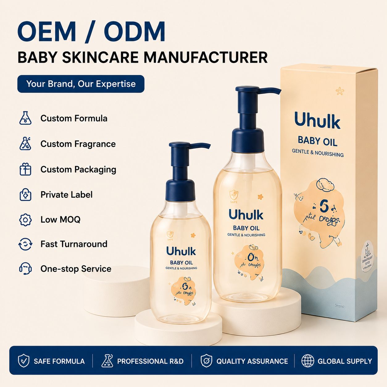 Uhulk Gentle Nourishing Baby Oil