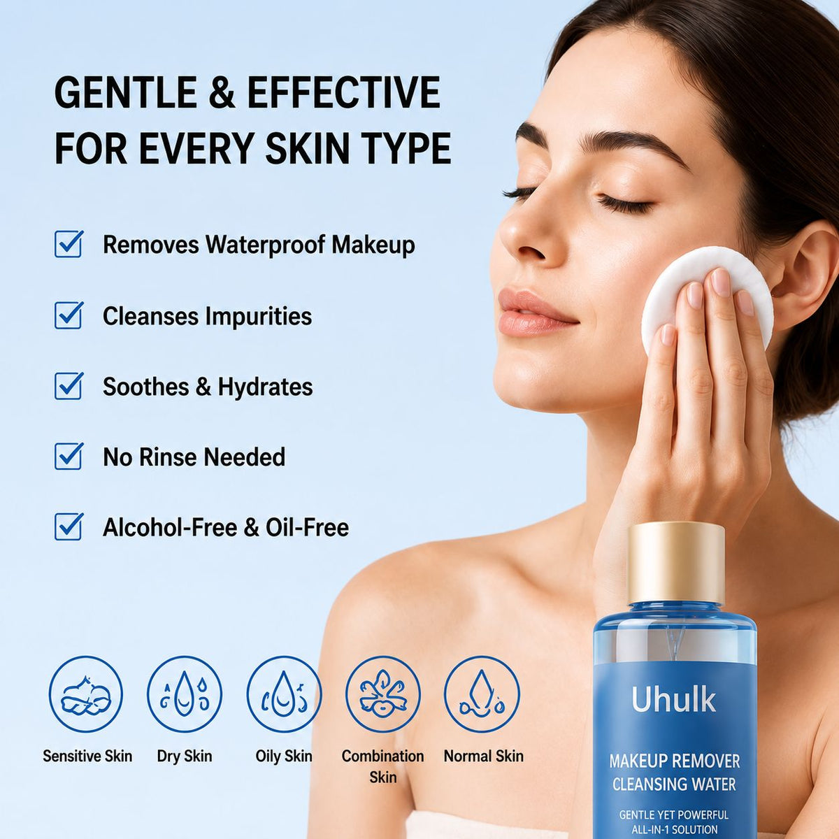 Uhulk Hydra Makeup Remover Water