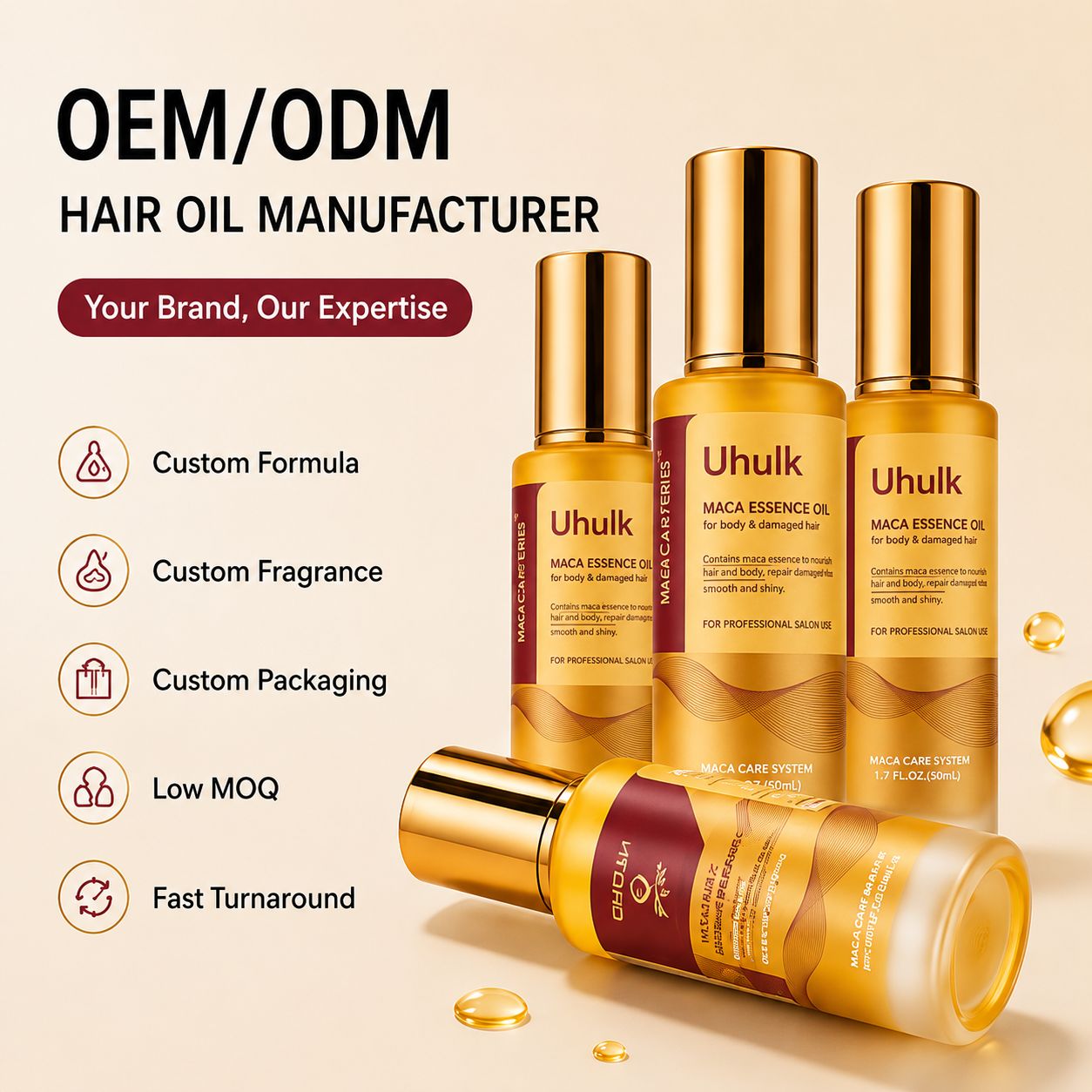 Uhulk Maca Strength Hair Oil