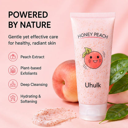 Uhulk Honey Peach Smoothing Body Scrub