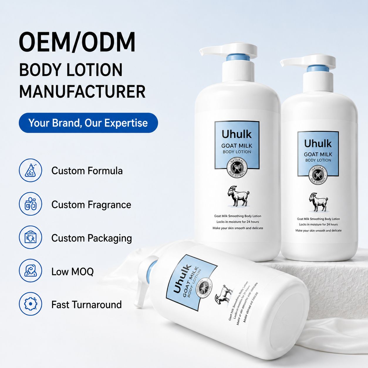 Uhulk Goat Milk Moisturizing Body Lotion