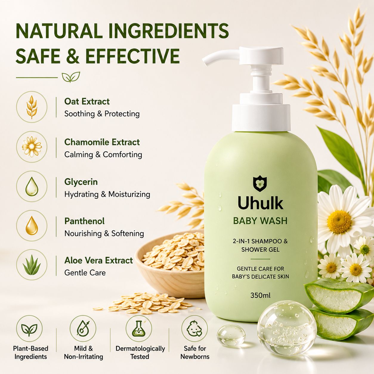Uhulk Soothing Baby Wash