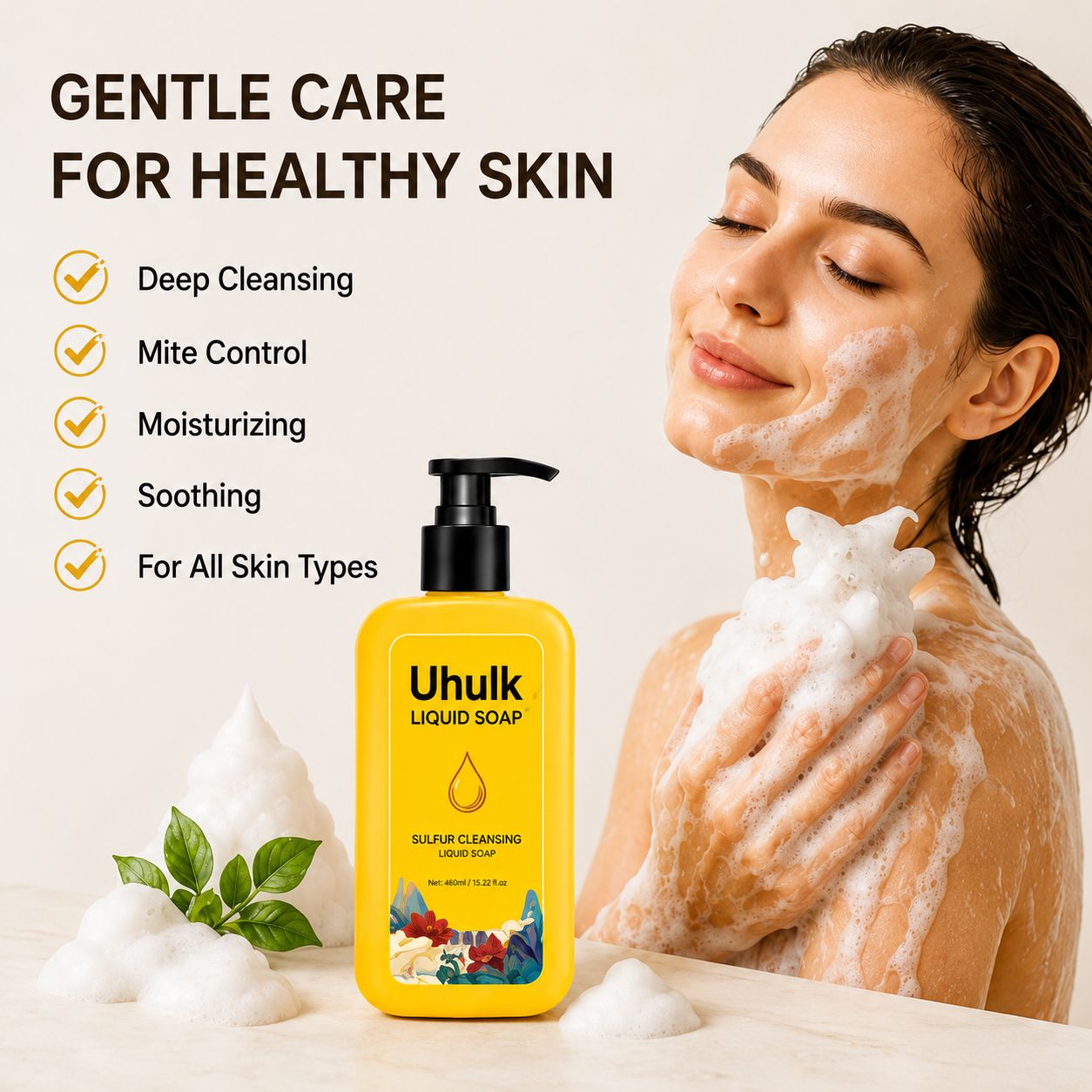 Uhulk Sulfur Purifying Liquid Soap
