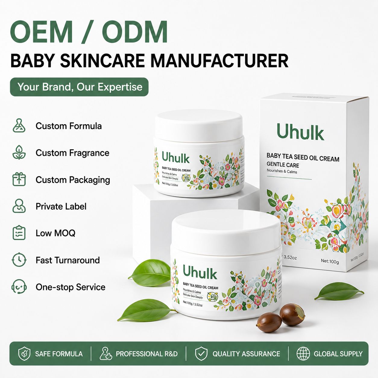 Uhulk Tea Seed Nourishing Baby Cream