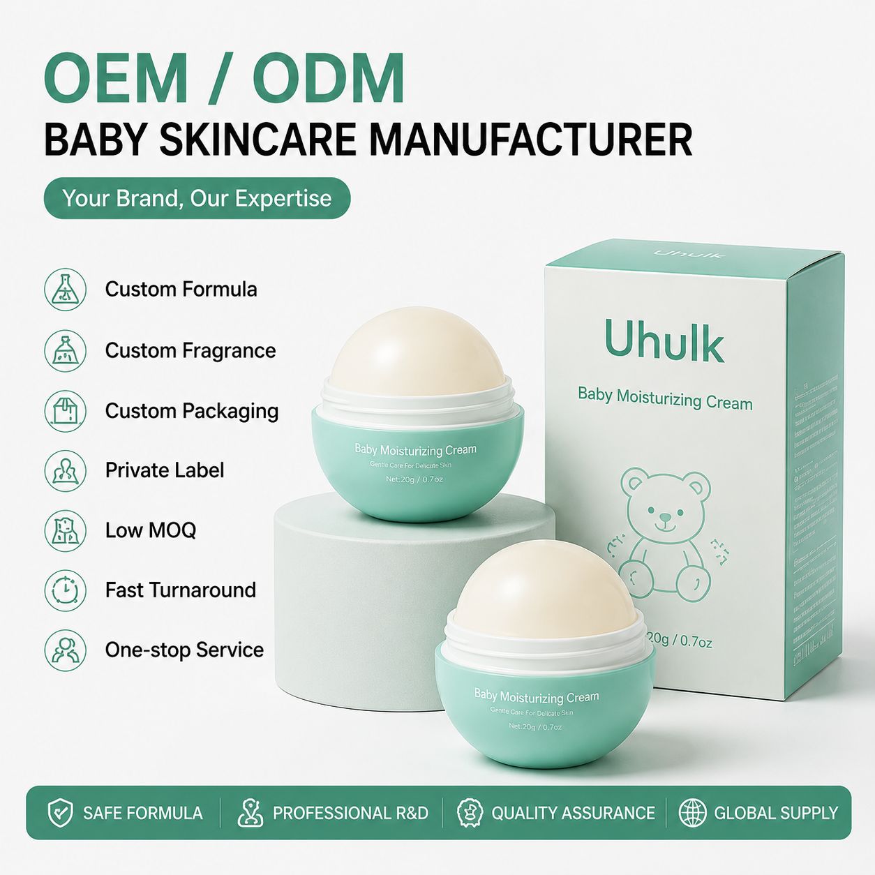 Uhulk Daily Moisturizing Baby Cream