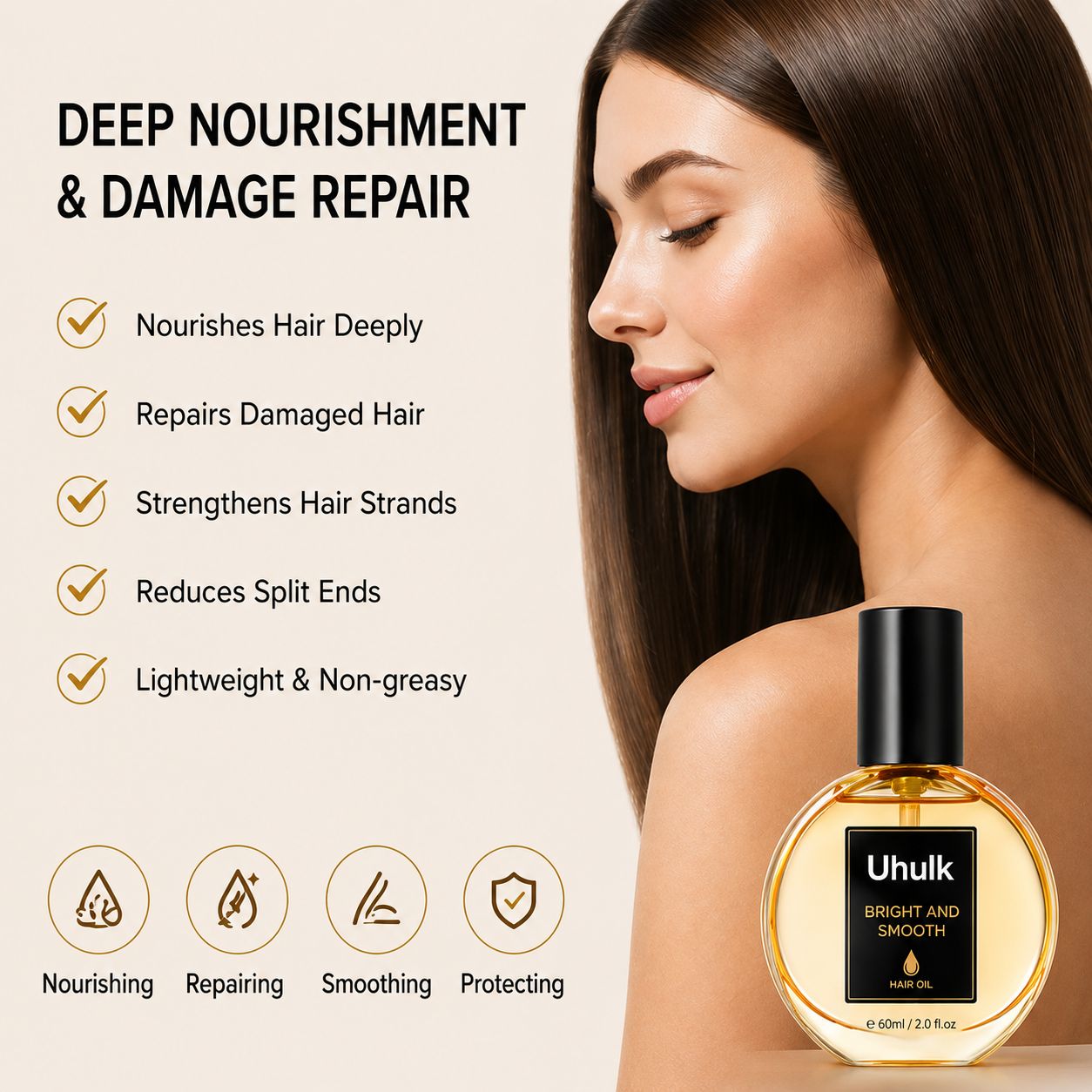 Uhulk Argan Nourishing Hair Oil