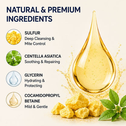 Uhulk Sulfur Anti-Mite Liquid Soap