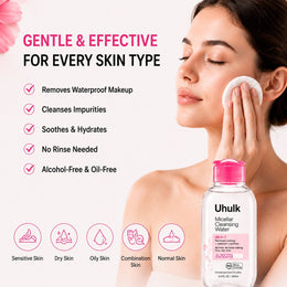 Uhulk Rose Micellar Cleansing Water