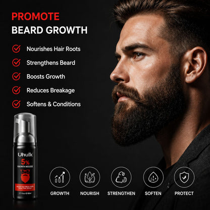 Uhulk Growth Boost Beard Mousse