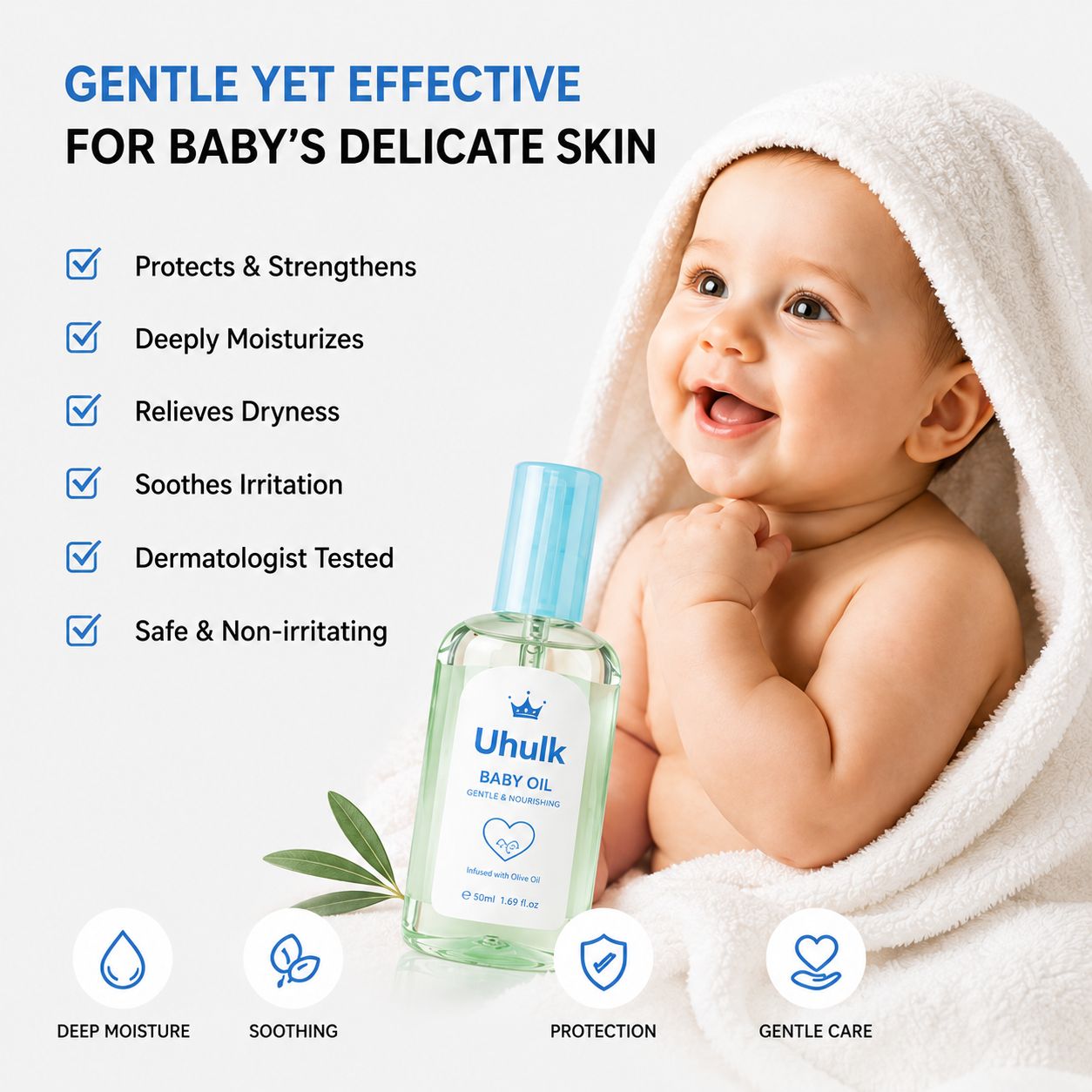 Uhulk Pure Care Baby Oil