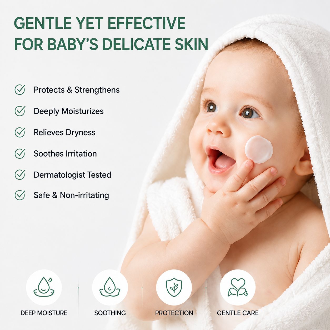 Uhulk Tea Seed Nourishing Baby Cream