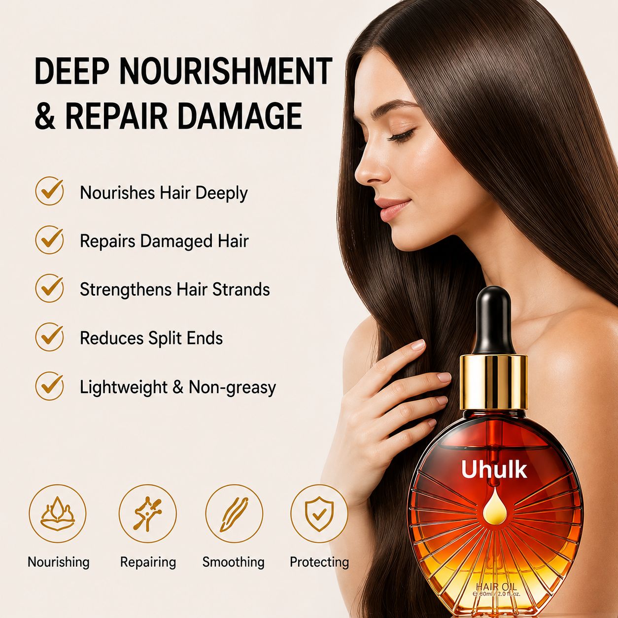 Uhulk Hair Nutrition Care Oil
