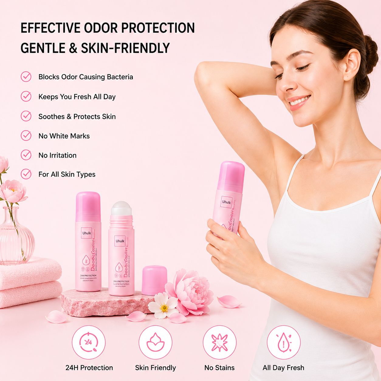 Uhulk Gentle Roll-On Deodorant